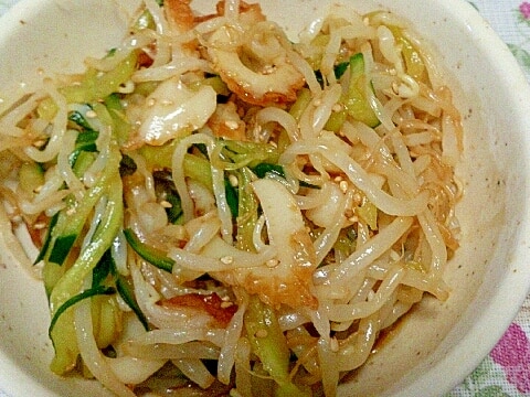 家計に嬉しい!もやしときゅうりの中華風